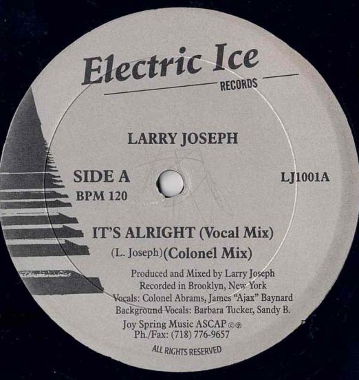 Larry Joseph - It's Alright - Electric Ice 12"