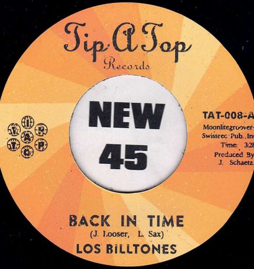 Los Billtones - Back In Time b/w Put Your Head On My Shoulder - Tip-A-Top CH 7"