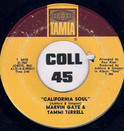 Marvin Gaye & Tammi Terrell - California Soul b/w The Onion Song - Tamla 7"