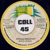 Scotty – Skank In Bed b/w  Bongo Herman – African Breakfast – Harry J JA 7″