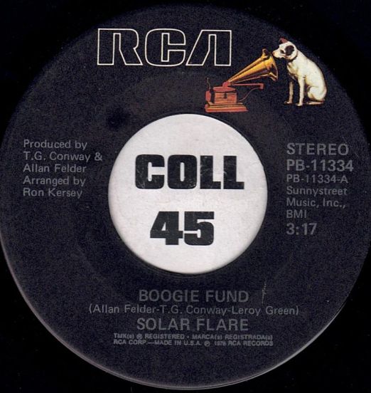 Solar Flare - Boogie Fund b/w Don't Play With Fire - RCA 7"
