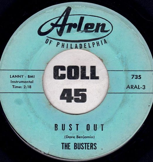 The Busters - Bust Out b/w Astronaut's - Arlen 7"