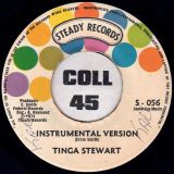 Tinga Stewart – Play De Music b/w Version – Steady JA 7″
