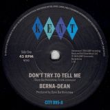 *JUST IN!* Berna-Dean – Don’t Try To Tell Me b/w Laughing On The Outside – Kent Select UK 7″