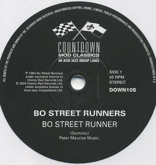 Bo Street Runners - Bo Street Runner b/w Baby Never Say Goodbye - Acid Jazz UK 7"