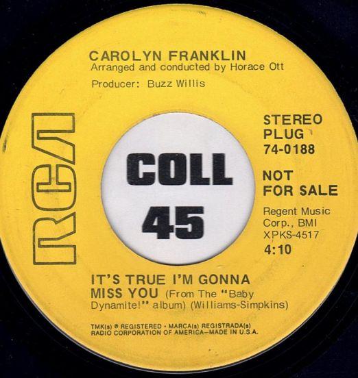 CarolynFranklin-It'sTrueI'mGonnaMissYouB