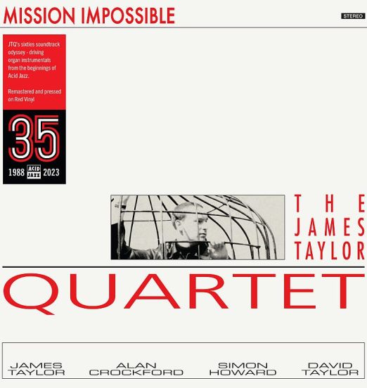 *BACK IN!* The James Taylor Quartet - Mission Impossible Remastered 35th Anniversary Red Vinyl - Acid Jazz UK LP