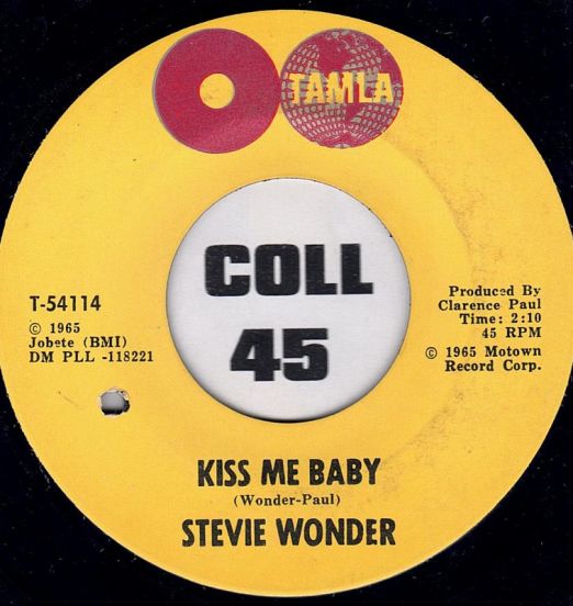 Stevie Wonder - Kiss Me Baby b/w Tears In Vain - Tamla 7"