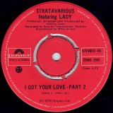 Stratavarious Featuring Lady – I Got Your Love Part 1 b/w Part 2 – Polydor CN 7″