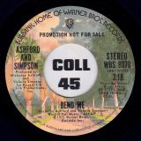Ashford & Simpson – Bend Me STEREO b/w MONO version – WB DJ 7″