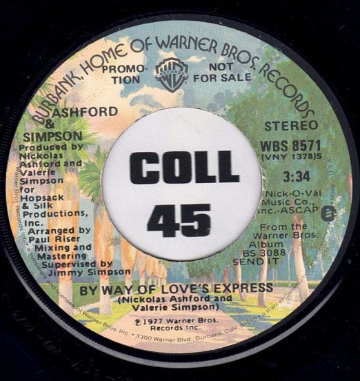 Ashford & Simpson - By Way Of Love's Express - WB DJ 7"