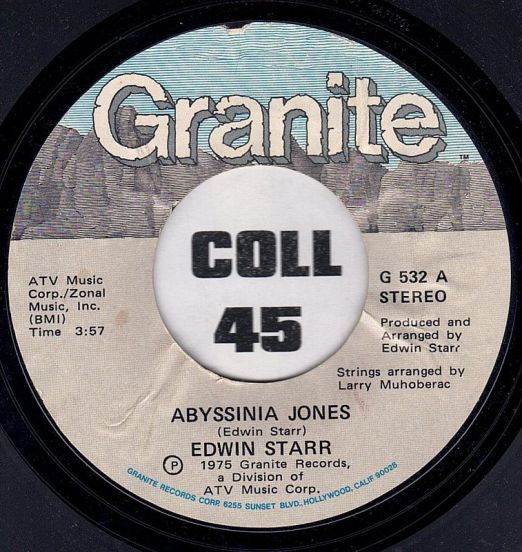 Edwin Starr - Abyssinia Jones b/w Beginning - Granite 7"