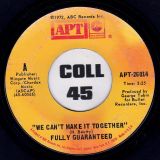 Fully Guaranteed – Spinning Around b/w We Can’t Make It Together – Atp 7″ VG