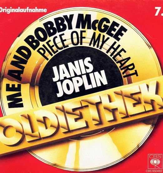 Janis Joplin - Me And Bobby McGee b/w Piece Of My Heart - CBS NL 7"
