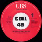 Janis Joplin – Me And Bobby McGee b/w Piece Of My Heart – CBS NL 7″