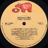 Leroy Hutson – Unforgettable – RSO LP