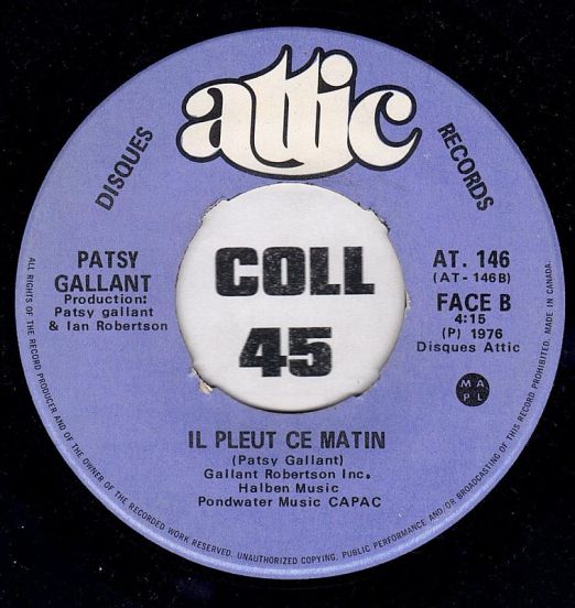 PatsyGallant-IlPleutCeMatinLABELB