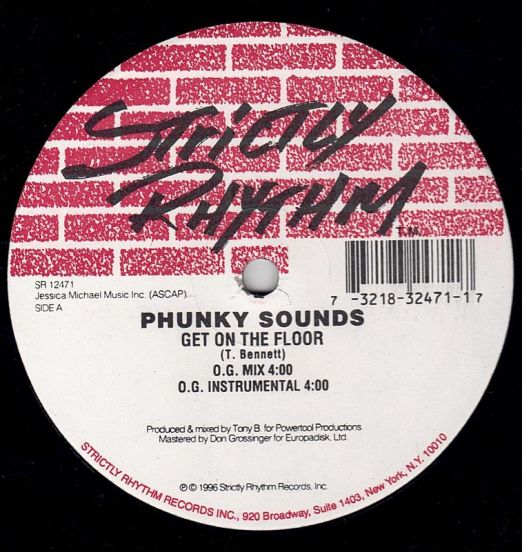 Phunky Sounds - Get On The Floor - Strictly Rhythm 12"