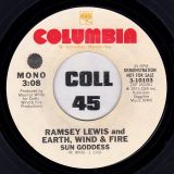 Ramsey Lewis And Earth, Wind & Fire – Sun Goddess STEREO b/w MONO Version – Columbia DJ 7″