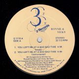 Ronnie & Vicky – You Left Me At A Bad Bad Time – 3Gs 12″