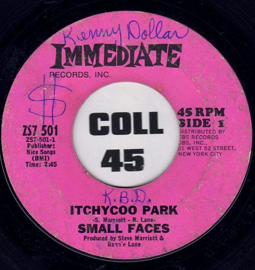 Small Faces - Itchycoo Park b/w I'm Only Dreaming - Immediate 7"