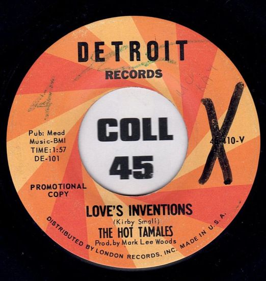 The Hot Tamales - Love's Inventions b/w Mr. Starlight - Detroit DJ 7"