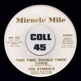 The Symbols – Never Come Back (To Die) b/w Two Time, Double Timin’ Loser – Miracle Mile 7″