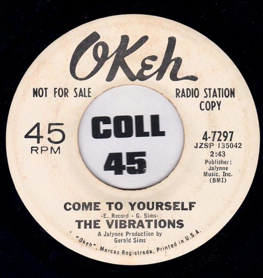 The Vibrations - Come To Yourself b/w Together - OKeh DJ 7"