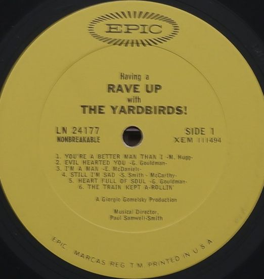 TheYardbirds-HavingARaveUp-Epic-LABELA