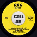 Doris Duke – Congratulations Baby b/w Divorce Decree – RRG 7″