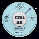 J. Blackfoot – Loveaholic b/w Comeback’s Don’t Come Easy – Platinum Blue 7″