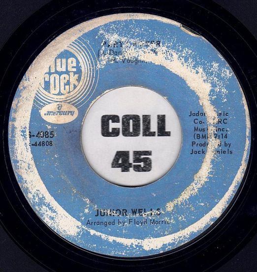 Junior Wells - Party Power b/w Another Mule Is Kicking In Your Stall - Blue Rock 7"