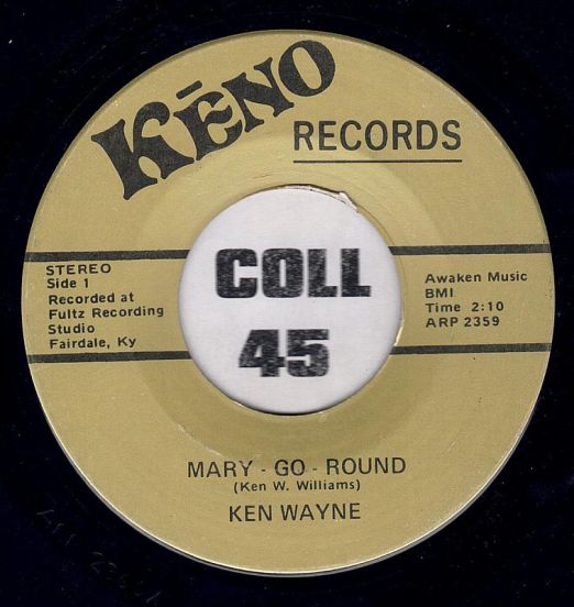 Ken Wayne - Mary-Go-Round b/w My Love For Linda - Keno 7"