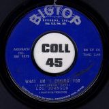 Lou Johnson – What Am I Crying For b/w Anytime – Big Top 7″