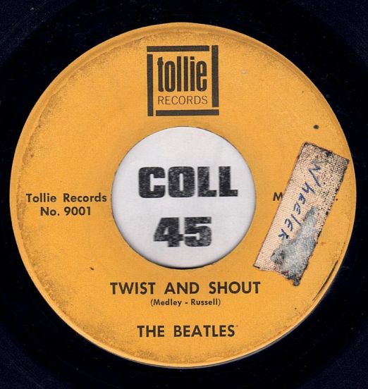The Beatles - Twist And Shout b/w There's A Place - Tollie 7"
