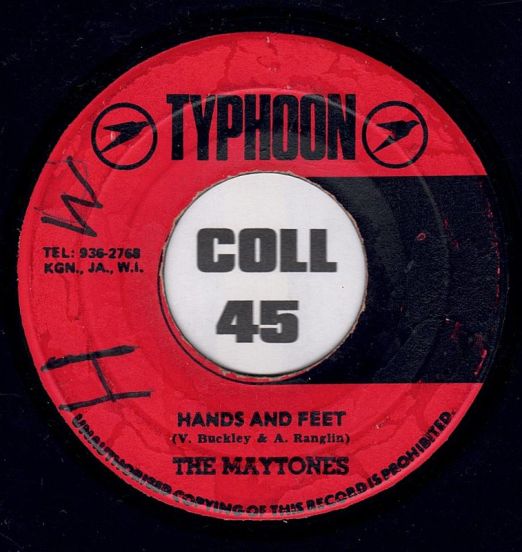 The Maytones - Hands And Feet / Lloyd And Carey With G.G. All Stars - Scorpion - Typhoon JA 7"