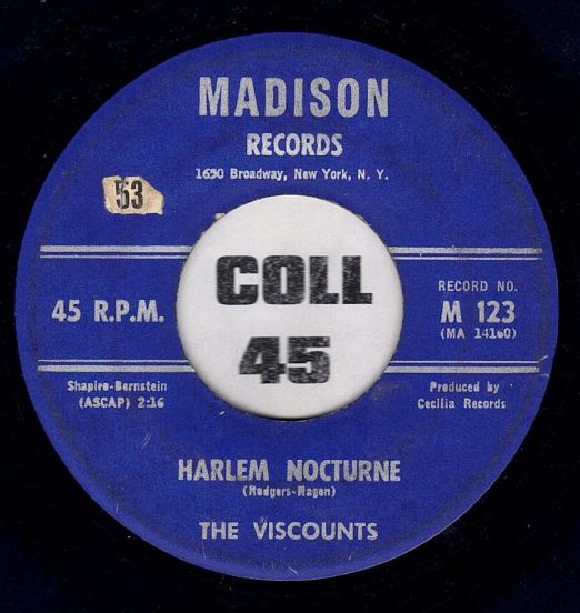 The Viscounts - Harlem Nocturne b/w Dig - Madison 7"