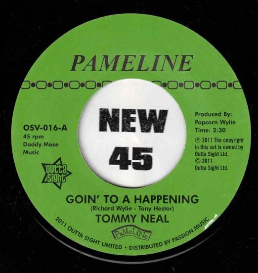 Tommy Neal - Goin' To A Happening b/w Tony Hestor - Spaceland - Outta Sight UK 7"