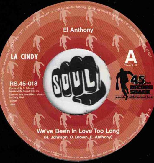 El Anthony - We've Been In Love Too Long b/w That's What My Lady Says - Record Shack AT 7"