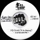 Angela Davis & The Mighty Chevelles – My Love (Is So Strong) b/w Instrumental – Record Shack AT DJ 7″