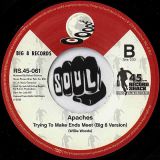 Earl English & The Apachies – Trying To Make Ends Meet (Six Toe Version) b/w Apaches – Big 8 Version – Record Shack AT 7″