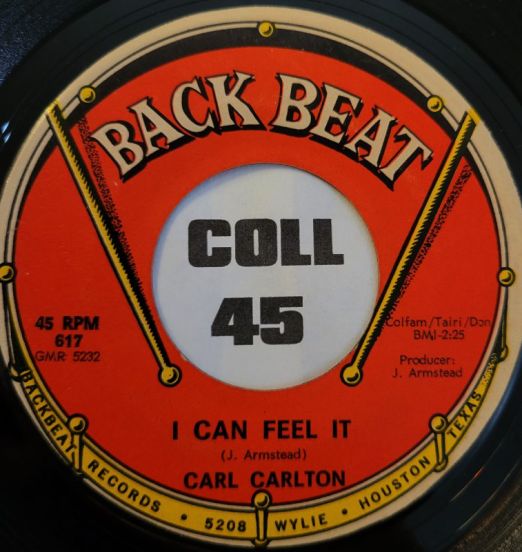 Carl Carlton - I Can Feel It b/w You've Got So Much - Backbeat 7"
