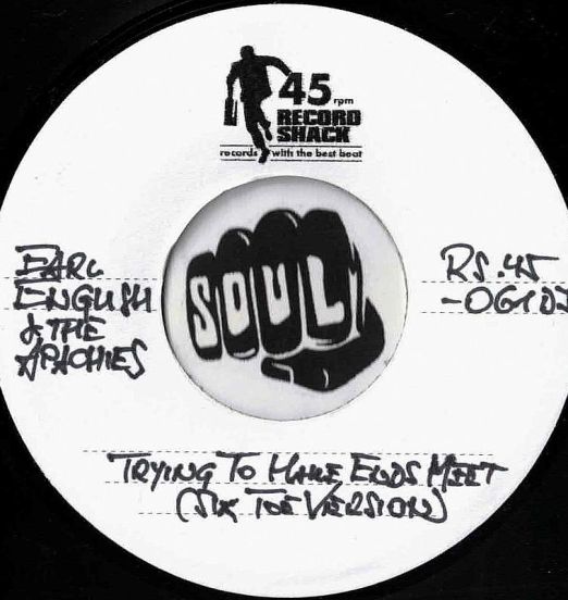Earl English & The Apachies - Trying To Make Ends Meet (Six Toe Version) b/w Apaches - Big 8 Version - Record Shack AT DJ 7"
