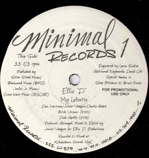 Ellis "D" - My Loleatta - Minimal DJ 12"
