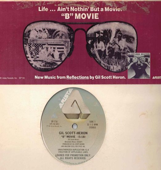 Gil Scott-Heron - "B" Movie b/w Short Version - Arista DJ 12"