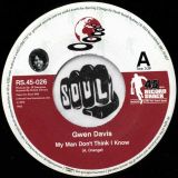 Gwen Davis – My Man Don’t Think I Know / I Can’t Be Your Part Time Baby – Record Shack AT 7″