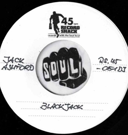 Jack Ashford - Blackjack b/w Las Vegas Strut - Record Shack AT DJ 7"