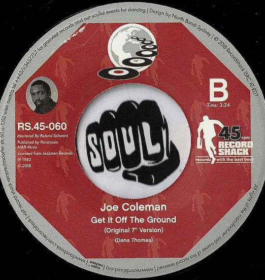 JoeColeman-GetItOffTheGround(Original7Version)-RecordShackRS45-060LABELB