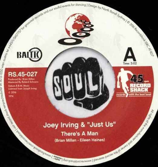 JoeyIrving&JustUs-There'sAMan-RecordShackRS45-027LABELA