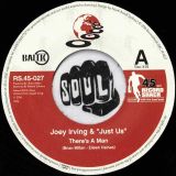 Joey Irving & Just Us – There’s A Man b/w I Have This World And You – Record Shack AT 7″